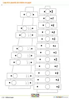 Vista previa - Hojas de trabajo - Plantilla para copiar - xilófono / glockenspiel de papel con código de colores. - página 3