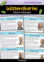 Vorschau - Bildkarten - Nelson Mandela - Wissenskartei - Berühmte Persönlichkeiten - Deckblatt