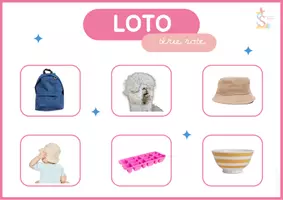 Aperçu - Apprentissages en autonomie - Loto : série rose Montessori - Page 1