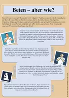 Vorschau - Arbeitsblätter - Wie kann man beten? Die Arten von Gebeten - Seite 3