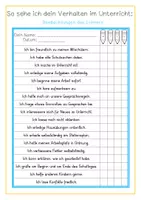 Vorschau - Arbeitsblätter - Selbstreflexion/ Beobachtung: * Mein Verhalten im Unterricht * - Seite 3