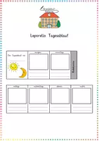 Vorschau - Arbeitsblätter - Tagesablauf: Leporello gestalten - Sachunterricht / Deutsch - Kl. 1/2 - Deckblatt