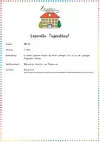 Vorschau - Arbeitsblätter - Tagesablauf: Leporello gestalten - Sachunterricht / Deutsch - Kl. 1/2 - Seite 1