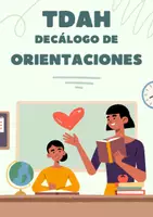Vista previa - Tarjetas / Manipulativos - TDAH - DECÁLOGO DE ORIENTACIONES - FAMILIAS Y DOCENTES - Portada
