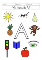 Vorschau - Arbeitsblätter - Buchstabeneinführung A: Wo hörst du A/a? - Seite 2