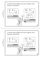 Vorschau - Arbeitsblätter - Übungsheft Subtraktion ZR 20 (Ergänzen, Rückgeld, Restgeld) - Seite 2