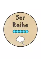 Vorschau - Spiele - Legekreis 5er-Reihe (kleines Einmaleins/kleines 1x1) - Seite 1
