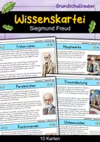 Vorschau - Bildkarten - Siegmund Freud - Wissenskartei - Berühmte Persönlichkeiten - Deckblatt