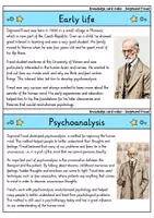 Vorschau - Bildkarten - Siegmund Freud - Knowledge card index - Famous personalities (English) - Seite 1