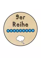 Vorschau - Stationenlernen - Legekreis 9er-Reihe (kleines Einmaleins/kleines 1x1) - Seite 1