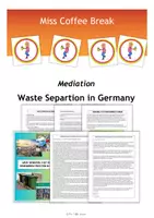 Vorschau - Arbeitsblätter - Waste Separation in Germany / Mülltrennung (Mediation) - Deckblatt