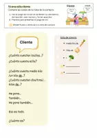 Vorschau - Arbeitsblätter - Rollenkarten "hacer la compra en el mercado" - Deckblatt
