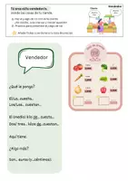 Vorschau - Arbeitsblätter - Rollenkarten "hacer la compra en el mercado" - Seite 1