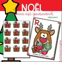 Aperçu - Jeux - Le renne est gourmand - Noël - Alphabet - Page de couverture