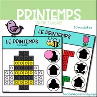 Aperçu - Jeux - Printemps - Snap cubes - Cubes emboîtables - Page de couverture
