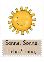 Vorschau - Präsentationen/Tafelbilder - 17 Schulmonsterstarke Tafelkarten: Lied "Sonne, Sonne" - Seite 3
