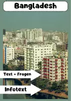 Vorschau - Arbeitsblätter - Bangladesh Wirtschaft, Kultur und Herausforderungen - Deckblatt