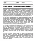 Vorschau - Arbeitsblätter - Bangladesh Wirtschaft, Kultur und Herausforderungen - Seite 1