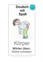 Vorschau - Arbeitsblätter - "Deutsch mit Spaß", Körper: Wörter üben - Seite 2