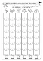 Vorschau - Spiele - Würfelrennen, Grundrechenarten, ZR100, differenziert - Seite 1