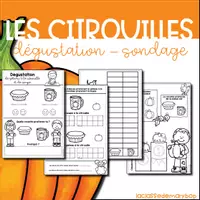 Aperçu - Fiches - Les citrouilles - Dégustation et sondage - Page de couverture