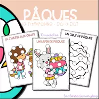 Aperçu - Fiches - Pâques - Do a dot - Je tamponne - Page de couverture
