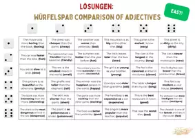 Vorschau - Spiele - Würfelspaß: Comparing adjectives ab Klasse 7 - Seite 3