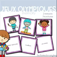 Aperçu - Jeux - Jeux Olympiques JO - Jeu de mémoire - Page de couverture