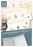 Vorschau - Stationenlernen - Klettmappe | Zahlennachbarn im ZR bis 10 - Deckblatt
