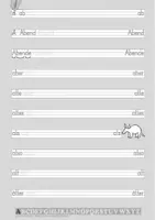Vorschau - Arbeitsblätter - Schriftpflege: Druckschrift mit den Häufigkeitswörtern (2 Dateien/ein Preis: Die Druckschriftvarianten Bayern und Hamburg) zum Abschreiben - Seite 3