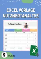 Vorschau - Anderer Materialtyp - Excel Vorlage Nutzwertanalyse - Deckblatt