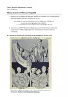 Vorschau - Klassenarbeiten - Mündliche Abiturprüfung Krisen der Weimarer Republik - Seite 1