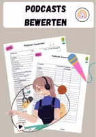 Vorschau - Anderer Materialtyp - Podcasts bewerten - Bewertungskriterien - Deckblatt