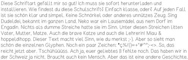 Vorschau - selbst erstellte Schriftarten - nekoneko Schulschrift | Schriftart zur kommerziellen Nutzung - Seite 3