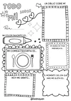 Vista previa - Manualidades / Dibujos para colorear - Todo sobre mí, autoestima y autoconocimiento en primaria - Portada
