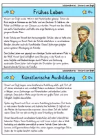 Vorschau - Arbeitsblätter - Vincent van Gogh MEGABUNDLE - Wissenskartei, Lückentext, Steckbrief, Suchsel - Seite 2