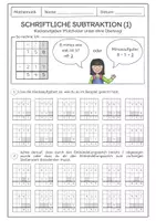 Vorschau - Arbeitsblätter - Schriftliche Subtraktion – Platzhalteraufgaben & Fehlerforscher im Paket - Seite 3