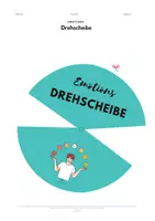 Vorschau - Mal- und Bastelvorlagen - Emotions-Drehscheibe - Coping-Strategien - Seite 2
