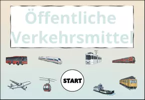 Vorschau - Audio-Dateien - Interaktives Wortschatztraining "Öffentliche Verkehrsmittel" Fahrzeuge DaZ / DaF / Deutsch - Seite 1