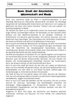 Vorschau - Arbeitsblätter - Bonn: Stadt der Geschichte, Wissenschaft und Musik - Seite 1