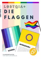 Vorschau - Poster - LGBTQIA+ // DIe Flaggen der Community, Poster für den Klassenraum - Deckblatt