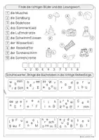 Vorschau - Arbeitsblätter - Sommer Arbeitsblätter Deutsch, Arbeitsheft - Seite 2