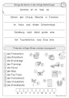 Vorschau - Arbeitsblätter - Sommer Arbeitsblätter Deutsch, Arbeitsheft - Seite 3