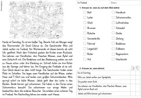 Vorschau - Stationenlernen - Lesen und verstehen | Sommer | Wimmelbild - Seite 1