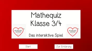 Vorschau - Spiele - Schuljahresende / Schuljahresanfang Wiederholung Mathe Klasse 3 und 4 - Das interaktive Quiz - Deckblatt