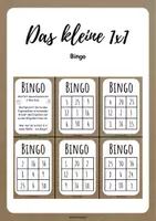 Vorschau - Stationenlernen - Das kleine 1x1 - Bingo - Deckblatt