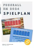 Vorschau - Poster - Spielplan zur EM 2024 - Spielplan zum Ausdrucken - Deckblatt