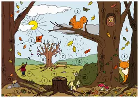 Vorschau - Arbeitsblätter - Lesespurgeschichte Herbst - Seite 2