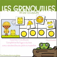 Aperçu - Jeux - Grenouilles - Trier les couleurs - Page de couverture