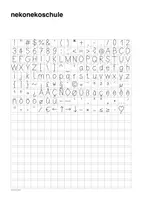 Vorschau - selbst erstellte Schriftarten - nekoneko Schulschrift | Schriftart zur kommerziellen Nutzung - Seite 1